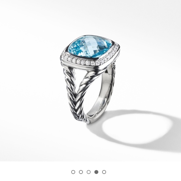David Yurman The Albion Collection Blue Topaz,13.50 carat weight Pave’ Diamonds. - Picture 6 of 6